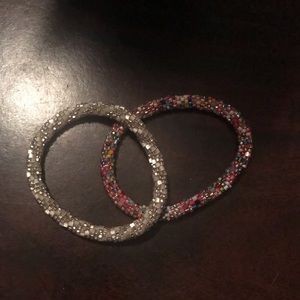 White and Multi Colored Lily And Laura Bracelets